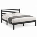 Metallbett Schwarz aus pulverbeschichtetem Stahl rechteckig 160 x 200 cm