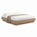 Bettgestell Doppelbett in Eichenoptik aus Holzwerkstoff rechteckig für Matratzen 180 x 200 cm Außenmaß 190 x 210 x 30 cm